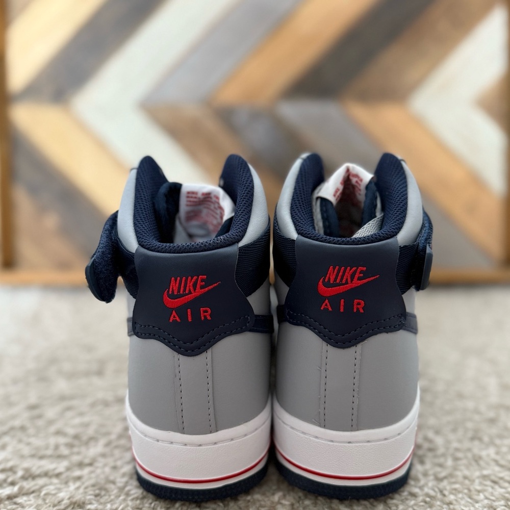 NIKE Air Force 1 “NEW ENGLAND" Women’s shoes-Wolf Grey & College Navy - Picture 5 of 7